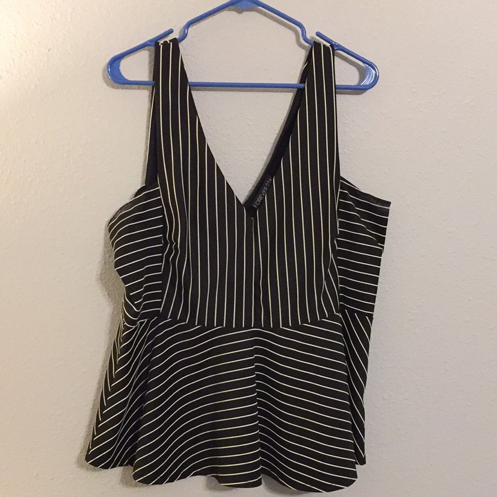 Forever 21 striped blouse size 3X